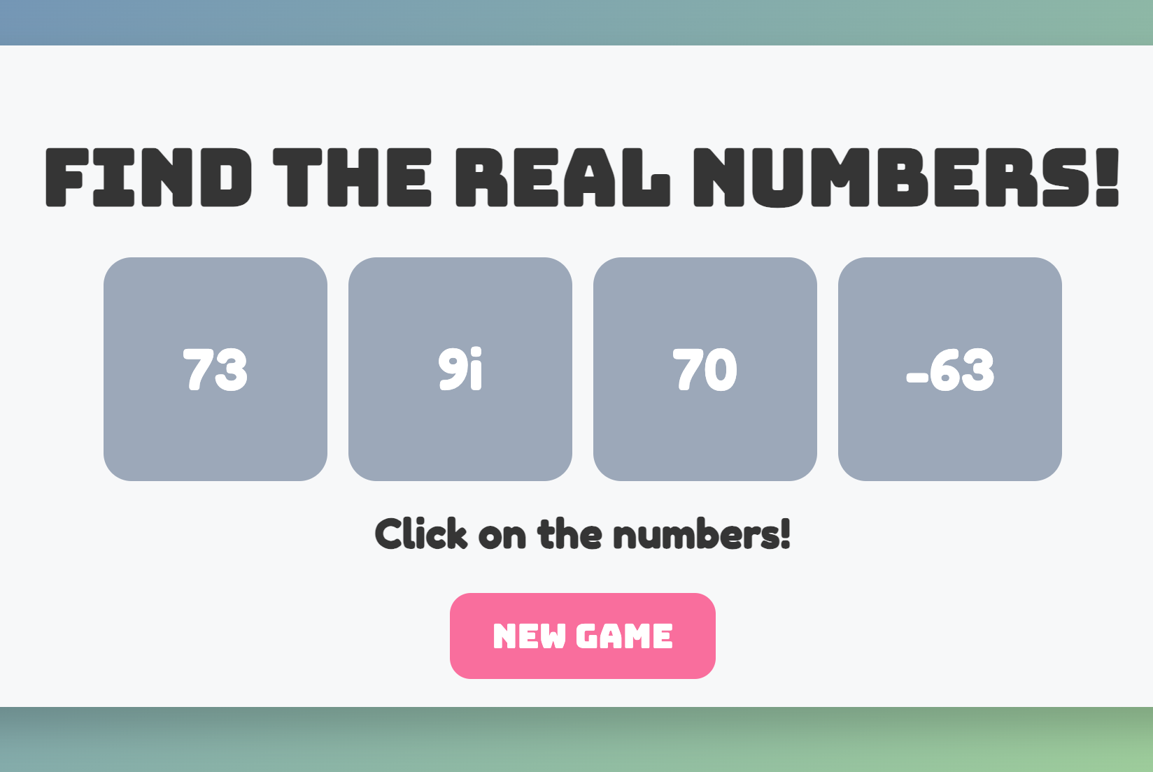 Math Match Game
